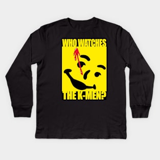 Who watches the K-Men? Kids Long Sleeve T-Shirt